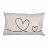 Béžovo-zelený povlak na polštář se srdíčky Hearts Love - 30*50cm Barva: béžová, zelená, bíláMateriál: 100% PolyesterHmotnost: 0,08 kg