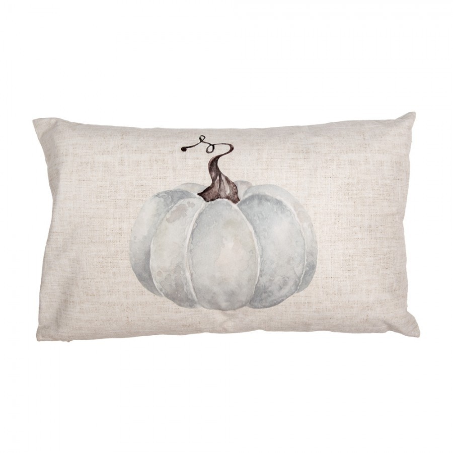Béžovo-šedý povlak na polštář s dýní Country Style Pumpkin - 30*50 cm