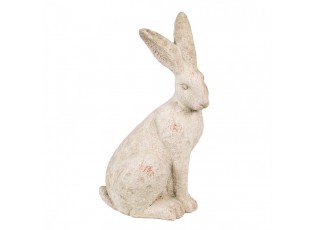 Béžová antik dekorační figurka králík Rabbit - 19*15*35 cm