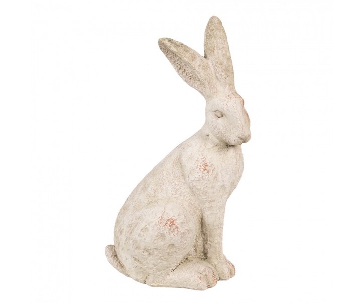 Béžová antik dekorační figurka králík Rabbit - 19*15*35 cm