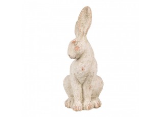 Béžová antik dekorační figurka králík Rabbit - 19*15*35 cm