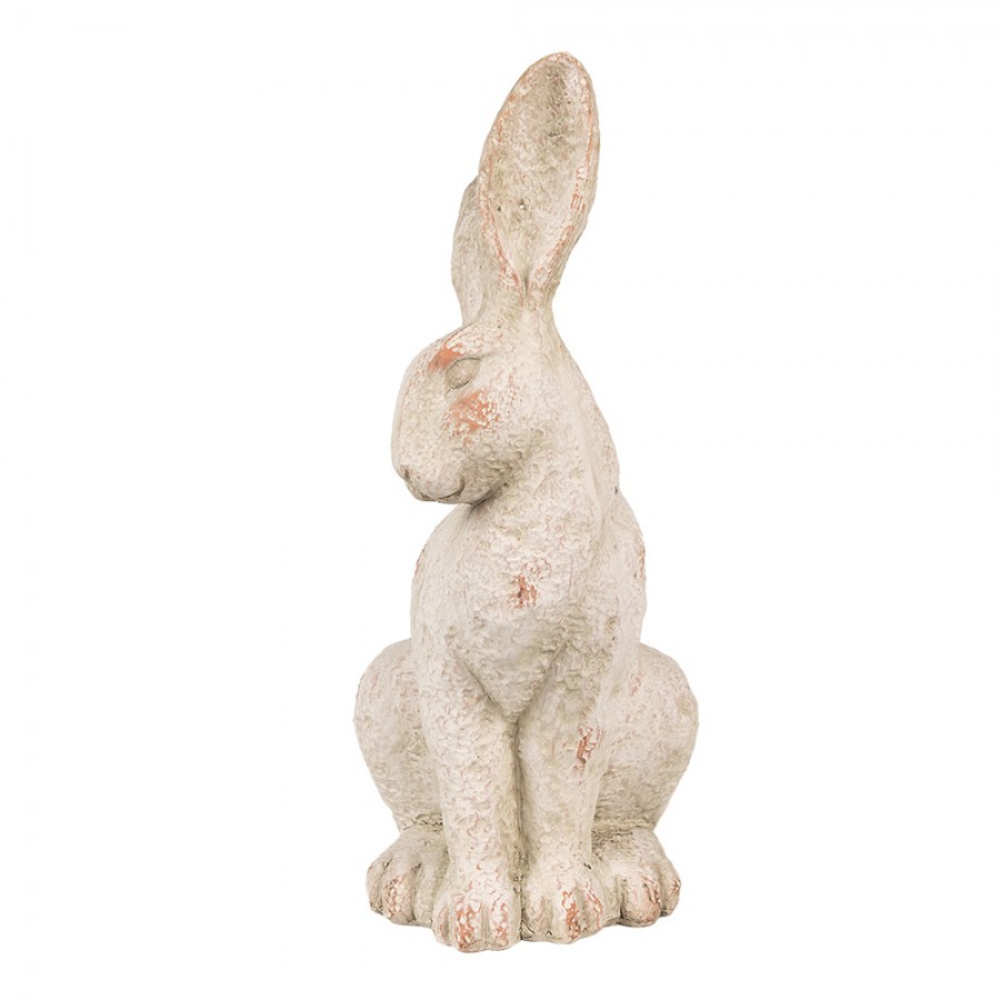 Béžová antik dekorační figurka králík Rabbit - 19*15*35 cm