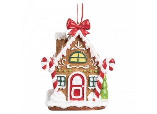 Závěsná ozdoba perníková chaloupka Gingerbread House - 7*5*9 cm