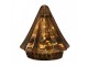 Christmas Decoration With LED Lighting Christmas Tree ? 14x16 Cm Gold Colored Glass - 14,00 cm Clayre & Eef