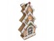 Vánoční perníková chaloupka s Led světýlky Gingerbread House - 24*11*41 cm