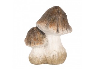 Béžovo-hnědá keramická dekorace houby Mushroom - 10*7*12 cm