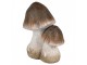 Béžovo-hnědá keramická dekorace houby Mushroom - 10*7*12 cm