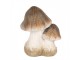 Béžovo-hnědá keramická dekorace houby Mushroom - 10*7*12 cm