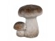 Béžovo-hnědá keramická dekorace houby Mushroom - 6*5*7 cm