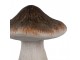 Béžovo-hnědá keramická dekorace houba Mushroom - Ø 11*12 cm