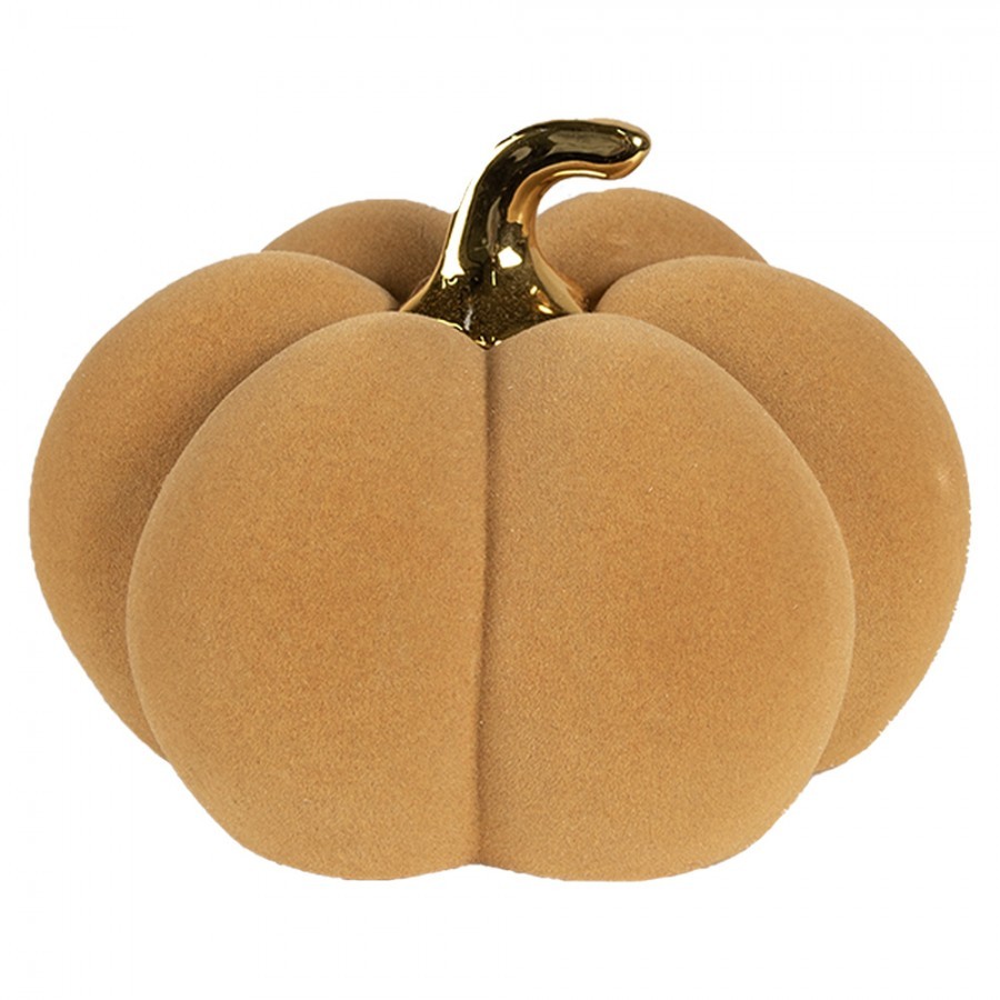 Decoration Pumpkin ? 18x14 Cm Yellow Ceramic - Interior Styles