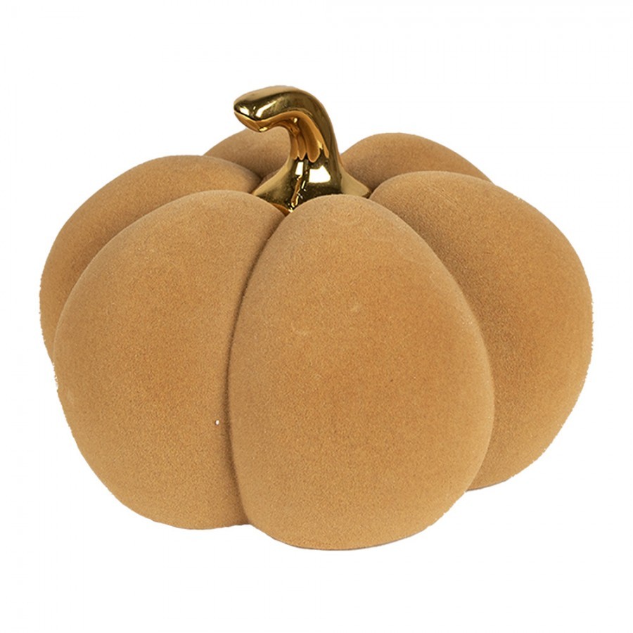 Decoration Pumpkin ? 18x14 Cm Yellow Ceramic - Interior Styles