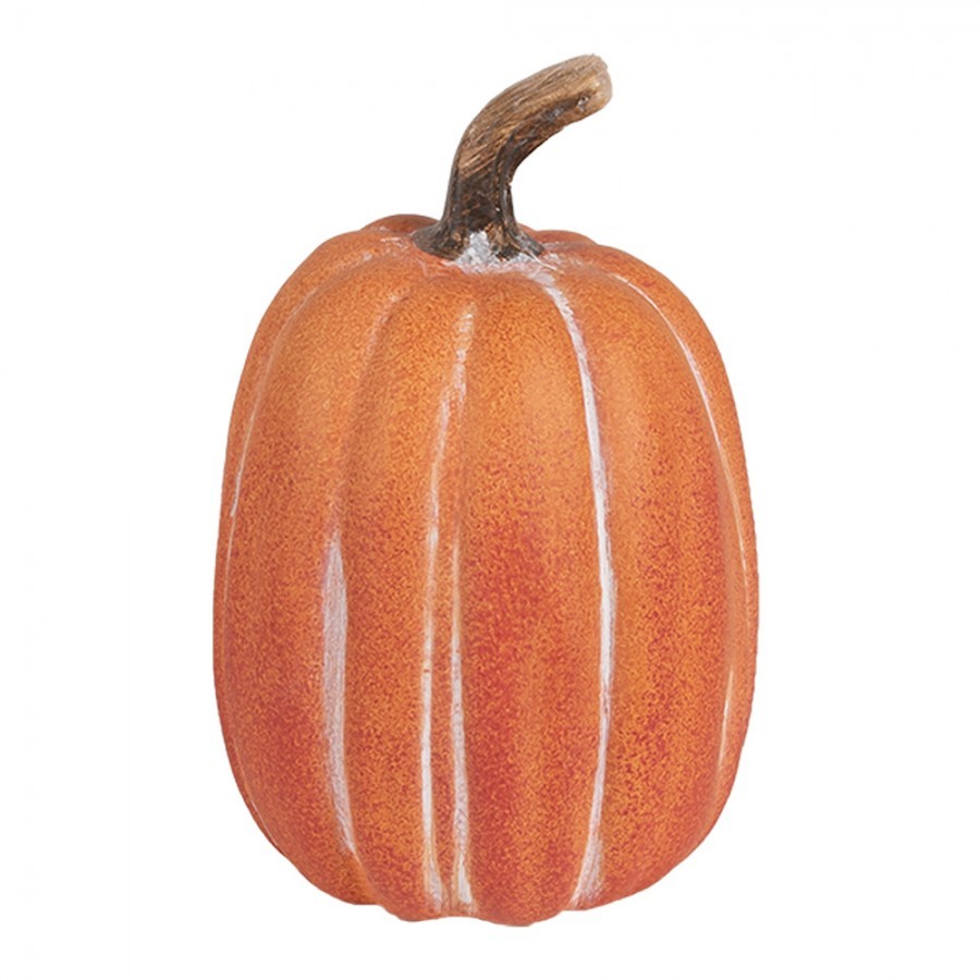 Produktové foto Oranžová keramická dekorace dýně Pumpkin - 12*17 cm  6CE1763