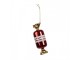 Christmas Ornament ? 5x14 Cm Red Glass Christmas Tree Decorations - 5,00 cm Clayre & Eef