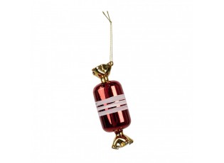 Christmas Ornament ? 5x14 Cm Red Glass Christmas Tree Decorations - 5,00 cm