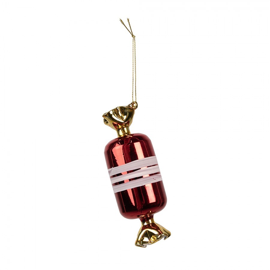 Christmas Ornament ? 5x14 Cm Red Glass Christmas Tree Decorations - 5,00 cm