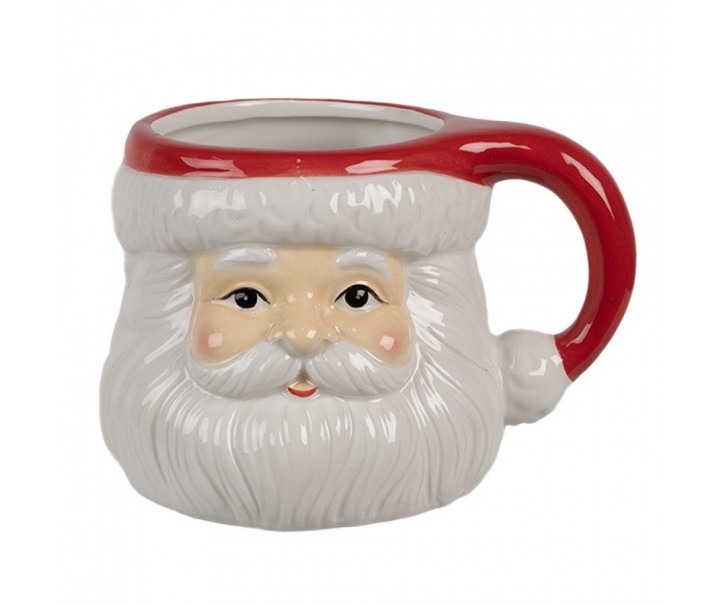 Keramický hrnek hlava Santa - 14*11*9 cm / 400 ml