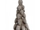 Hnědá dekorace vánoční stromek se šiškami Christmas Tree - Ø 7*19 cm