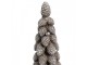 Hnědá dekorace vánoční stromek se šiškami Christmas Tree - Ø 8*24 cm