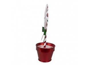 Christmas Decoration Lollipop 12x9x26 Cm Red Metal - 12*9*26 cm