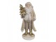 Christmas Decoration Figurine Santa Claus 21 Cm Beige Plastic - 10*8*21 cm Clayre & Eef