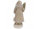 Christmas Decoration Figurine Santa Claus 21 Cm Beige Plastic - 10*8*21 cm Clayre & Eef