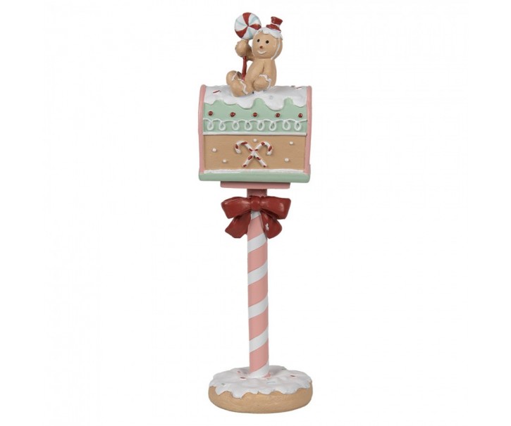 Vánoční dekorace schránka s perníčkem Gingerbread Mailbox - 11*10*36 cm