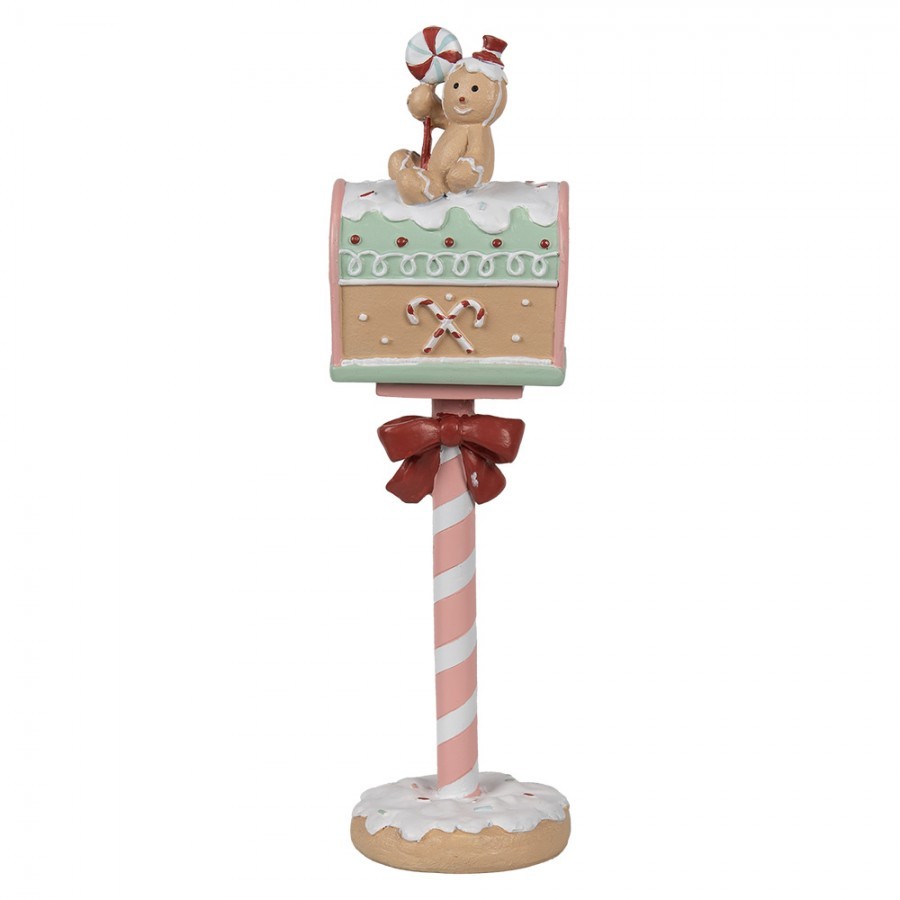 Vánoční dekorace schránka s perníčkem Gingerbread Mailbox - 11*10*36 cm