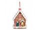 Závěsná ozdoba perníková chaloupka Gingerbread House - 7*5*9 cm