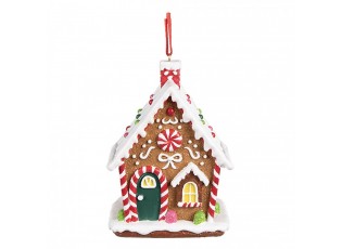 Závěsná ozdoba perníková chaloupka Gingerbread House - 7*5*9 cm