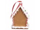 Závěsná ozdoba perníková chaloupka Gingerbread House - 7*5*9 cm