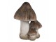 Béžovo-hnědá keramická dekorace houby Mushroom - 10*8*13 cm