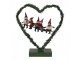 Christmas Decoration With LED Lighting Heart 26x9x28 Cm Green Metal Heart-Shaped - 28,00 cm Clayre & Eef