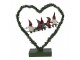 Christmas Decoration With LED Lighting Heart 26x9x28 Cm Green Metal Heart-Shaped - 28,00 cm Clayre & Eef