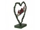 Christmas Decoration With LED Lighting Heart 26x9x28 Cm Green Metal Heart-Shaped - 28,00 cm Clayre & Eef