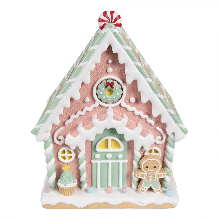 Barevná perníková chaloupka Gingerbread House - 20*16*25 cm