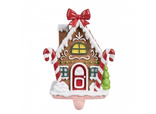 Háček na punčochu perníková chaloupka Gingerbread House - 13*11*18 cm