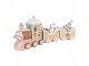 Barevný vánoční perníkový vláček Gingerbread Train - 45*12*19 cm