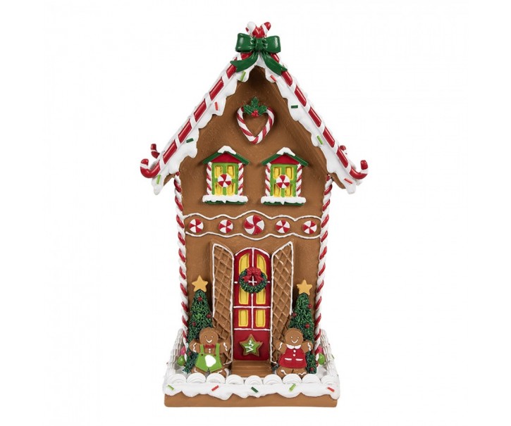 Hnědá perníková chaloupka Gingerbread House - 18*14*31 cm