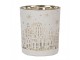 Tealight Holder Set Of 3 White Glass Houses - 10,00 cm Clayre & Eef