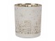 Tealight Holder Set Of 3 White Glass Houses - 10,00 cm Clayre & Eef