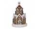 Hnědá svítící perníková chaloupka Gingerbread House - Ø 21*33 cm / 3*AAA