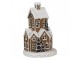 Hnědá svítící perníková chaloupka Gingerbread House - Ø 21*33 cm / 3*AAA