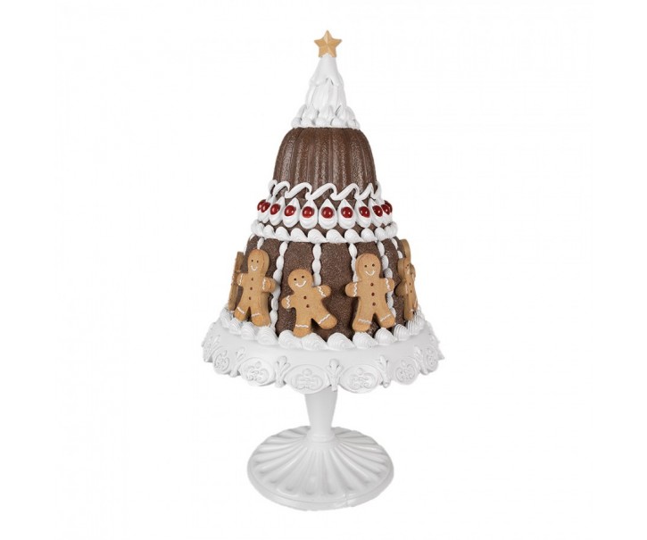 Dekorace dort s perníčky na podnosu na noze Gingerbread Cake - Ø 29*52 cm