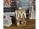 Růžovo-modrý pastelový perníkový zámek Gingerbread House - 27*18*42 cm Clayre & Eef