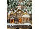 Hnědá svítící a hrající perníková chaloupka Gingerbread House - 33*17*30 cm