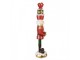 Červená dekorace Louskáček Nutcracker se šálky - 30*28*120 cm Clayre & Eef