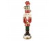 Červená dekorace Louskáček Nutcracker se šálky - 30*28*120 cm Clayre & Eef