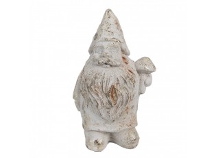 Decorative Figurine Gnome 9x8x15 Cm White Stone - 9*8*15 cm