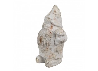 Decorative Figurine Gnome 9x8x15 Cm White Stone - 9*8*15 cm